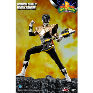 Mighty Morphin Power Rangers FigZero 1/6 Dragon Shield Black Ranger