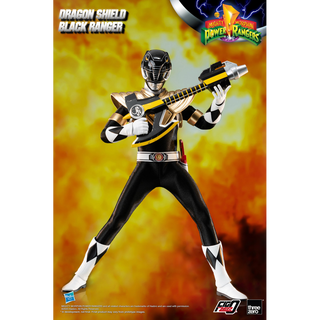 Mighty Morphin Power Rangers FigZero 1/6 Dragon Shield Black Ranger