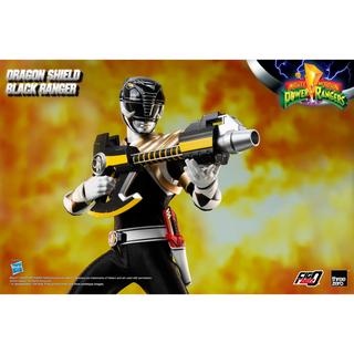 Mighty Morphin Power Rangers FigZero 1/6 Dragon Shield Black Ranger