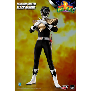 Mighty Morphin Power Rangers FigZero 1/6 Dragon Shield Black Ranger