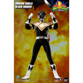 Mighty Morphin Power Rangers FigZero 1/6 Dragon Shield Black Ranger