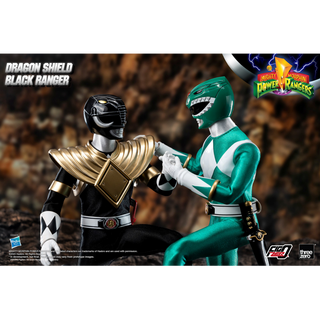 Mighty Morphin Power Rangers FigZero 1/6 Dragon Shield Black Ranger