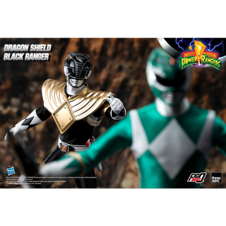 Mighty Morphin Power Rangers FigZero 1/6 Dragon Shield Black Ranger