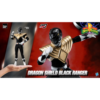 Mighty Morphin Power Rangers FigZero 1/6 Dragon Shield Black Ranger