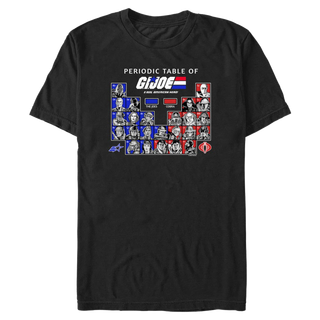 GI Joe Simplified Periodic Joes Men's T-Shirt