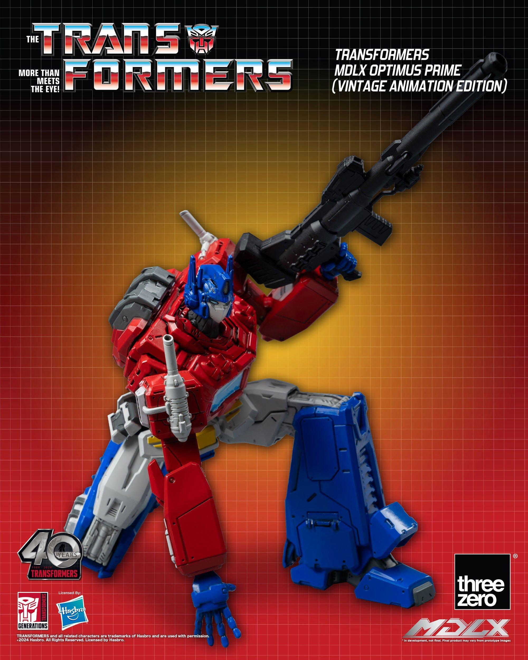 Transformers MDLX Action Figure Optimus Prime (Vintage Animation Edition) 17 cm