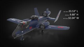 G.I. JOE CLASSIFIED SERIES COBRA RATTLER GROUND ATTACK JET