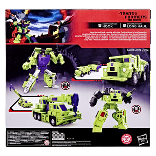 Transformers Studio Series The Transformers: The Movie Constructicon Long Haul & Constructicon Hook