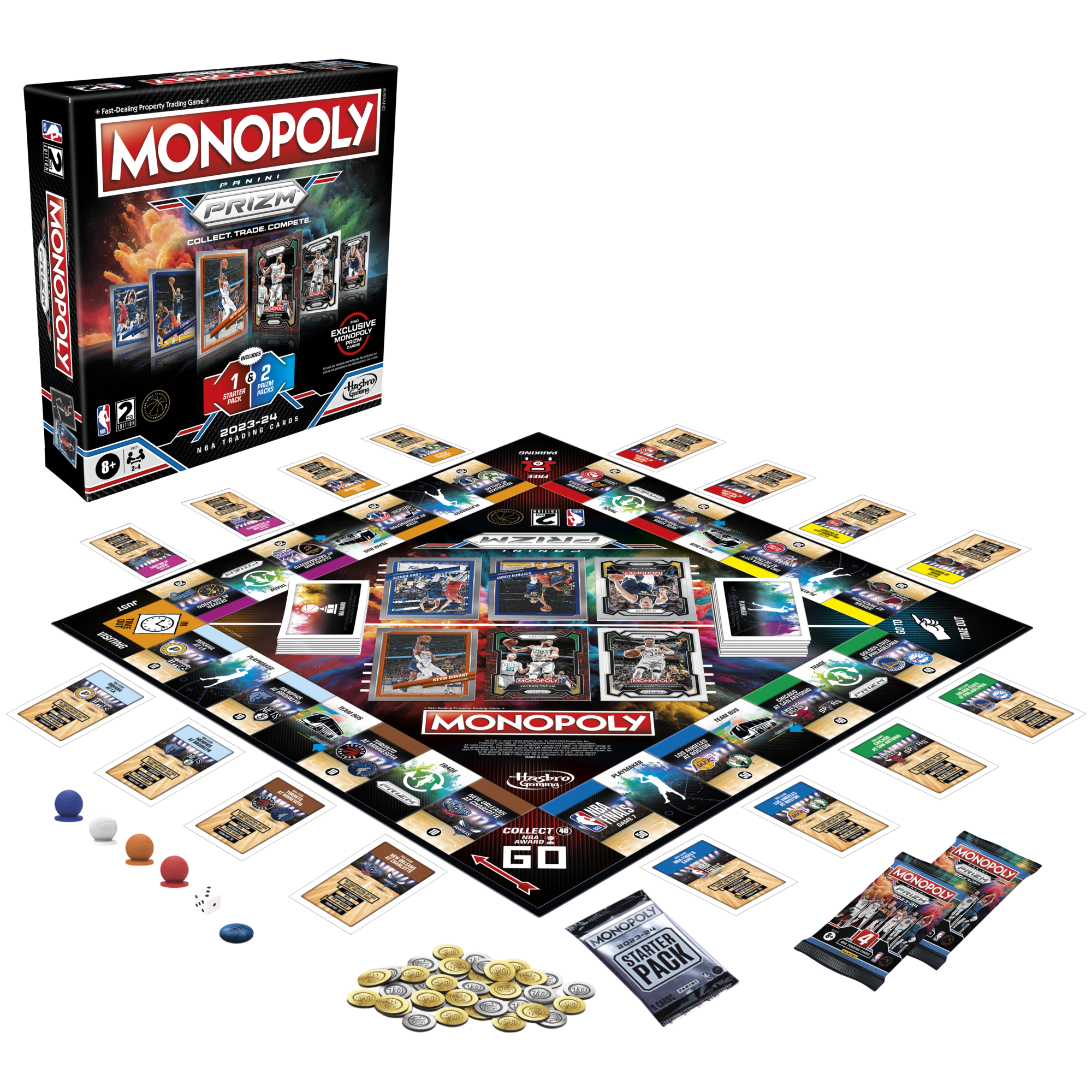 Monopoly Prizm: NBA 2nd Edition Board Game