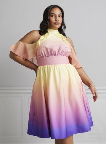 Her Universe Star Wars Padme Ombre Lake Halter Dress Plus Size Her Universe Exclusive