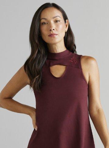 Her Universe Star Wars Ahsoka Tano Burgundy Cutout Tank Top Her Universe Exclusive