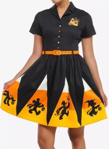 Her Universe Disney Halloween Candy Corn Retro Dress Her Universe Exclusive