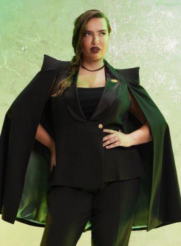 Her Universe Wicked Elphaba Cape Coat Plus Size Her Universe Exclusive