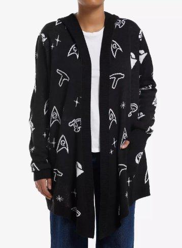 Her Universe Star Trek Icons Hooded Cardigan Her Universe Exclusive