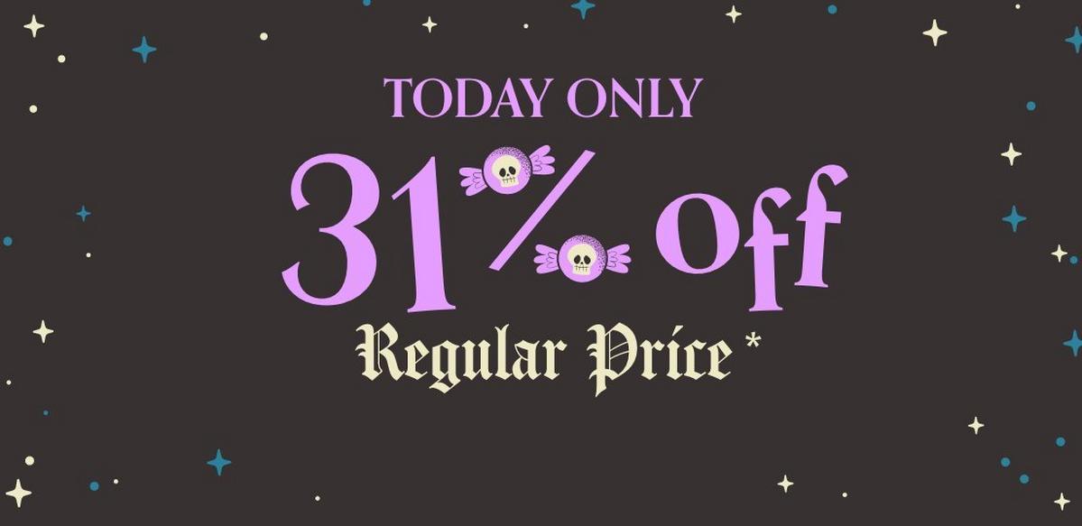 Shop 31% Off Regular Price