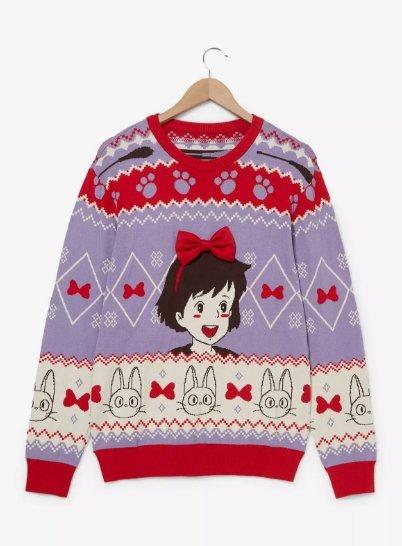 Our Universe Studio Ghibli Kiki's Delivery Service Patterned Holiday Sweater