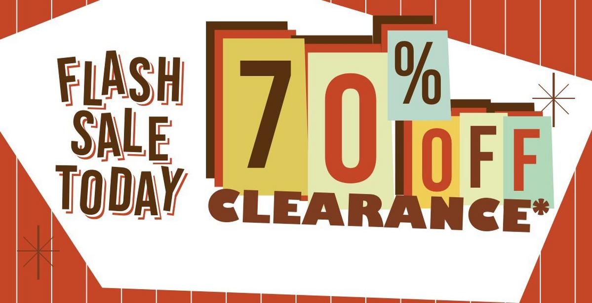 Shop 70% Off Clearance