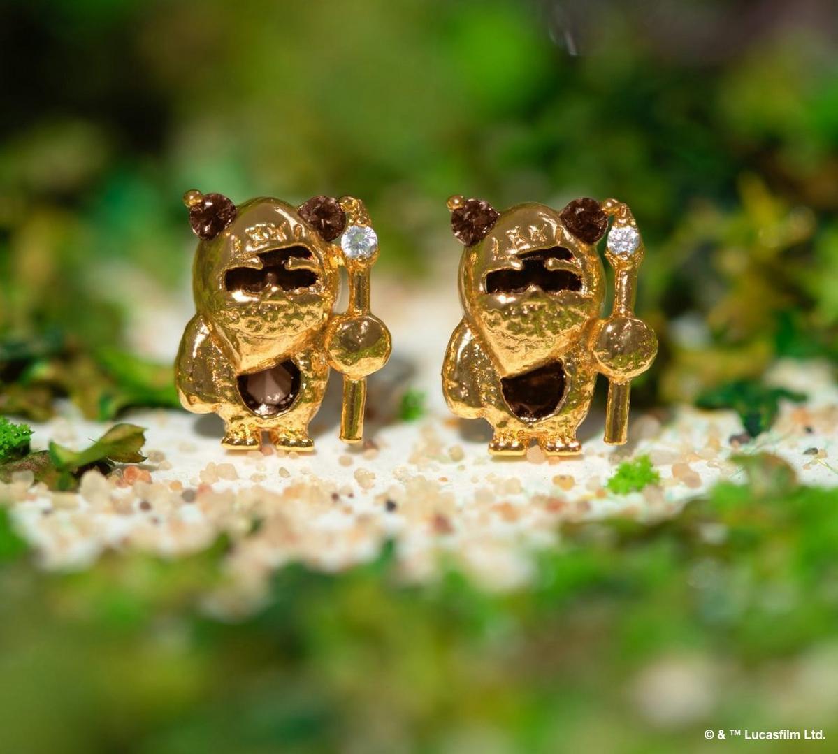 Star Wars ewok stud earrings