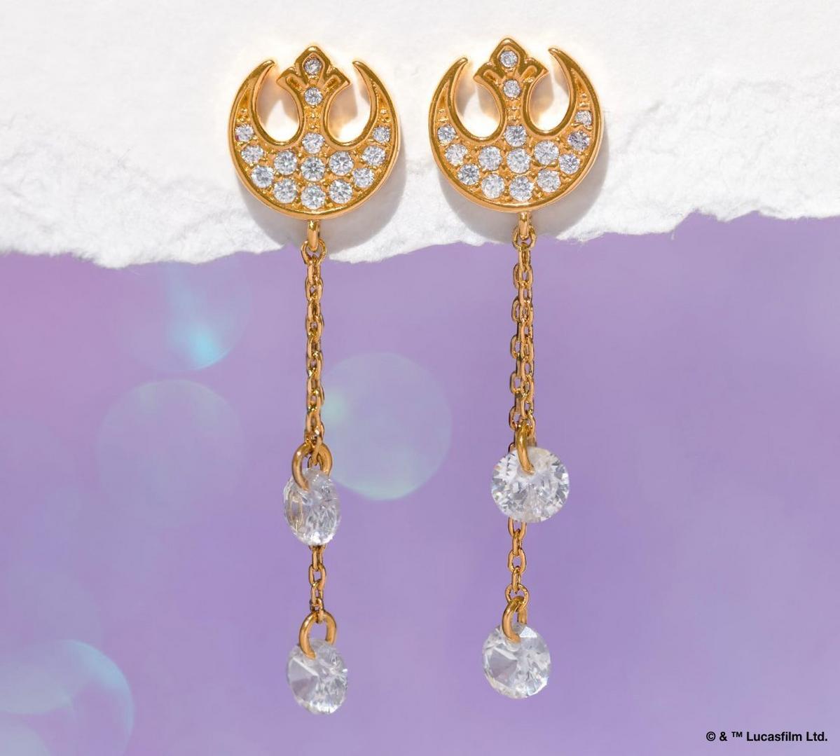 Star wars dangle earrings
