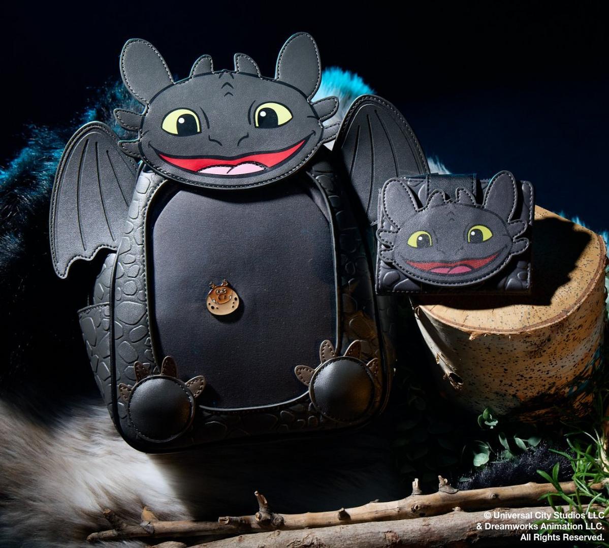 How to train your dragon toothless mini backpack and matching wallet