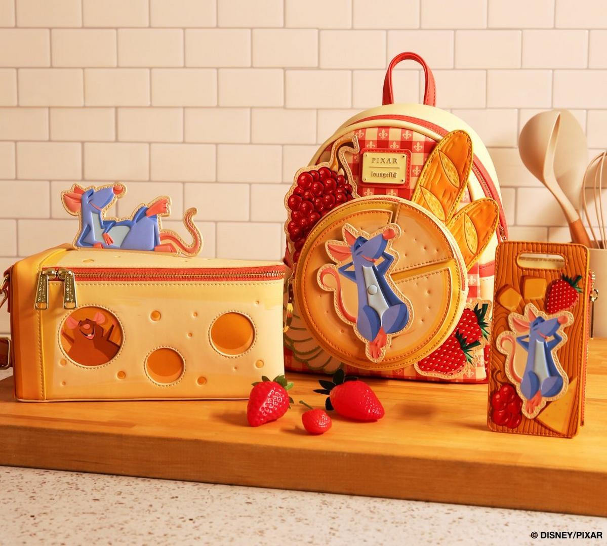 Ratatouille matching crossbody bag, mini backpack and wallet