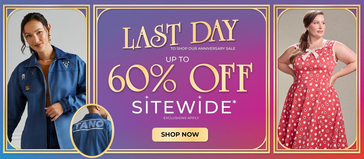 Her Universe 15th Anniversary Sale. Shop Up To 60% Off Sitewide