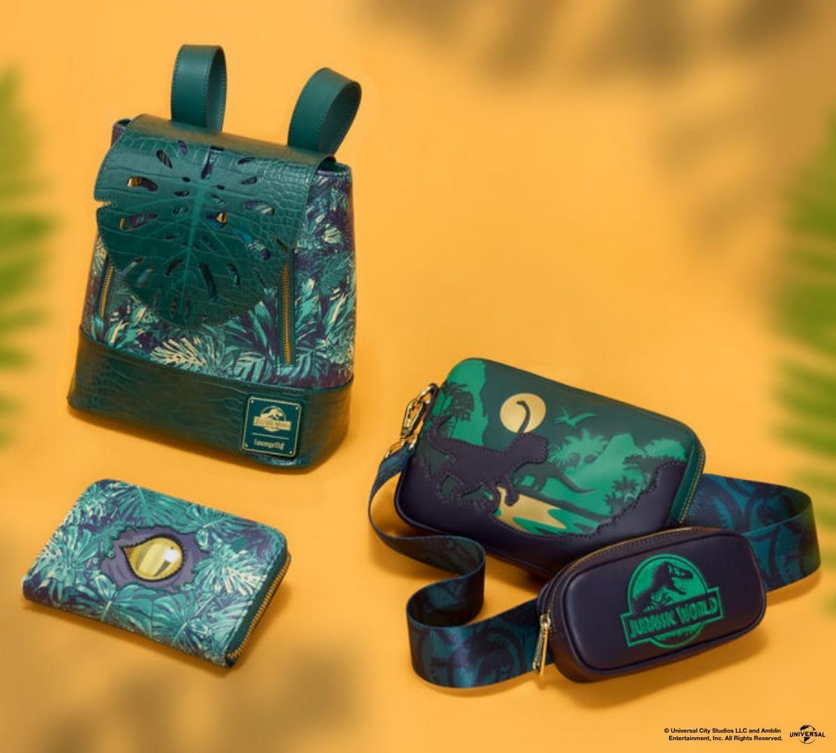 Jurassic Park backpack, belt bag and wallet