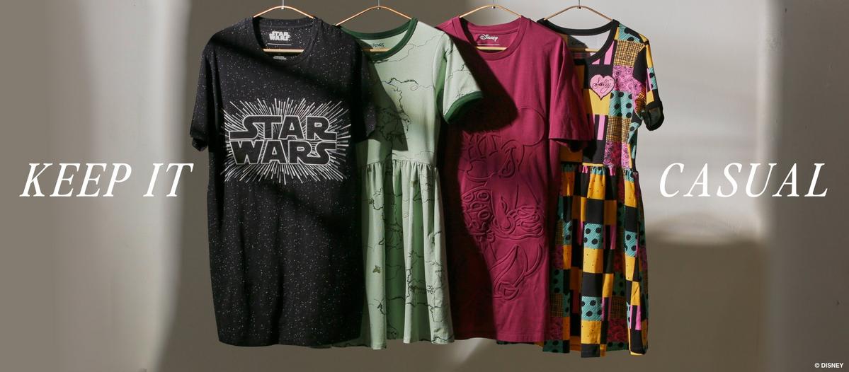 Assorted t-shirt dresses