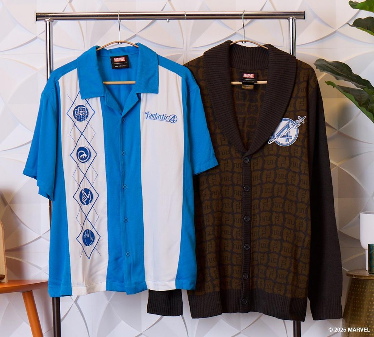 Fantastic Four button-up shirt and cardigan