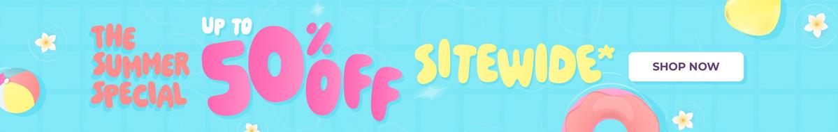 Up To 50% Off Sitewide