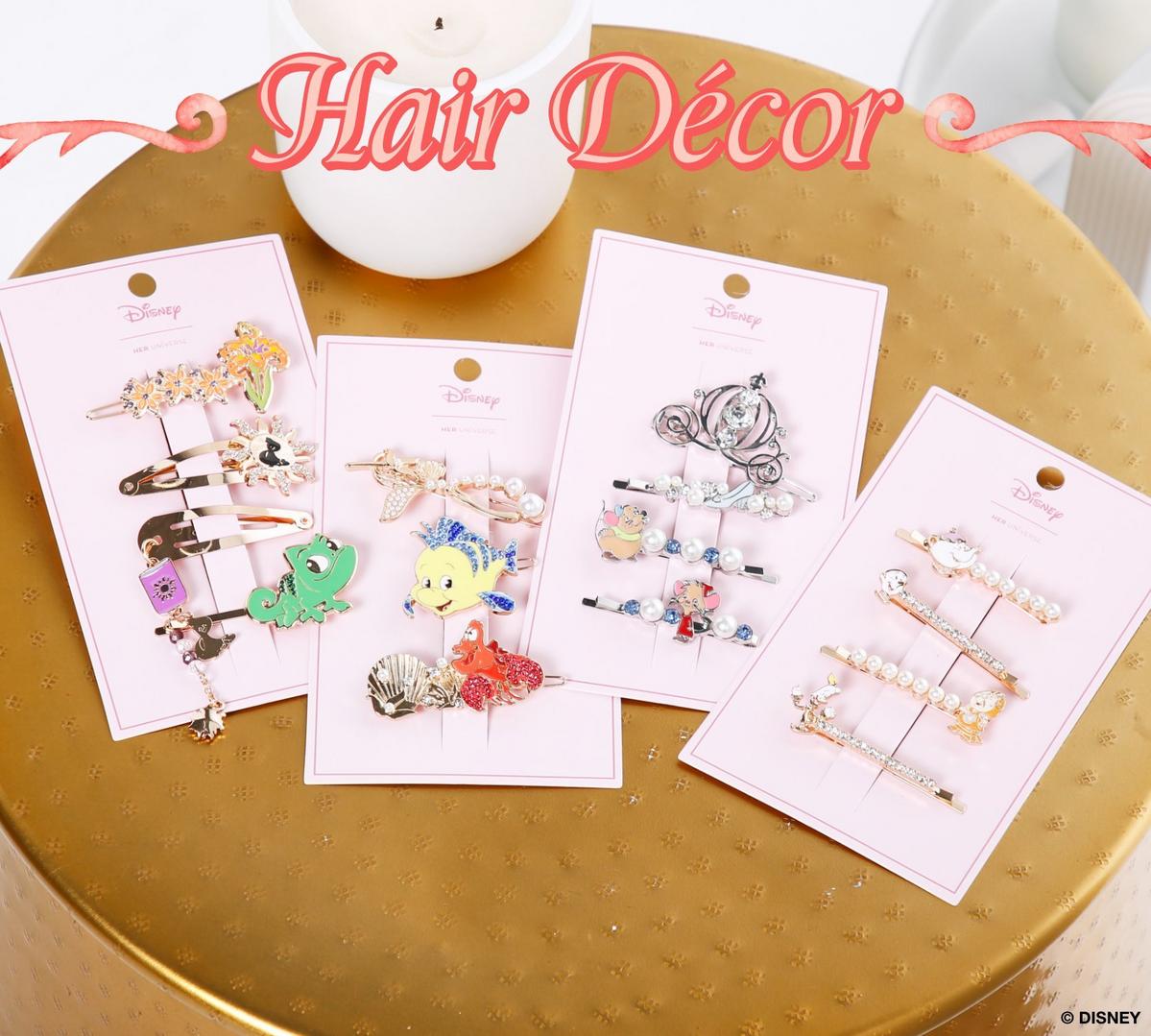 Disney hair clip sets