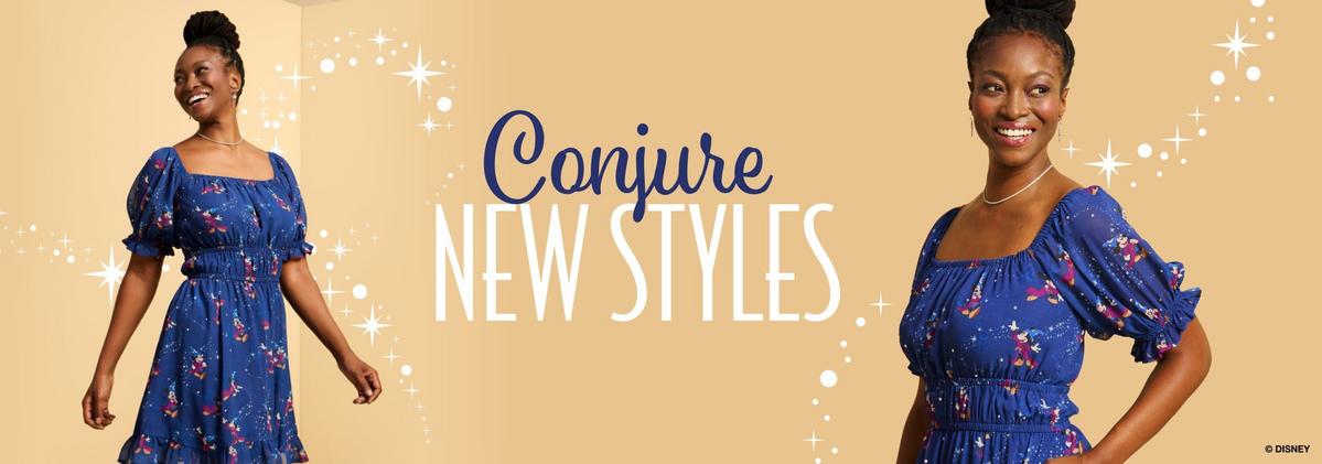 Conjure new styles. Shop dresses