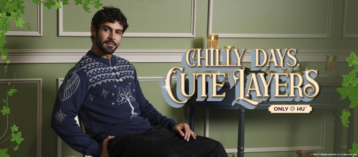 Chilly days, cute layers. Shop hoodies and sweaters