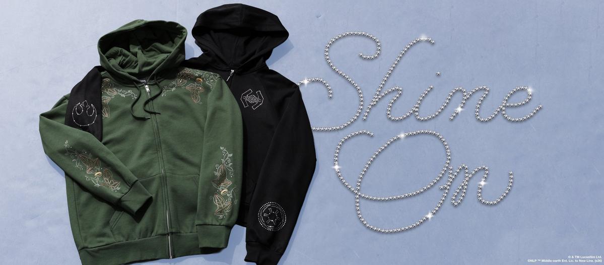 Shine on. Shop hoodies and sweaters