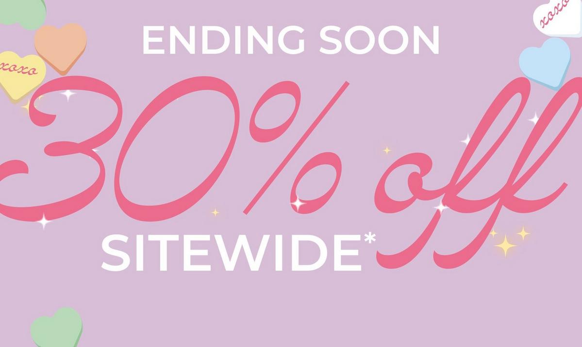 30% Off Sitewide. Shop now