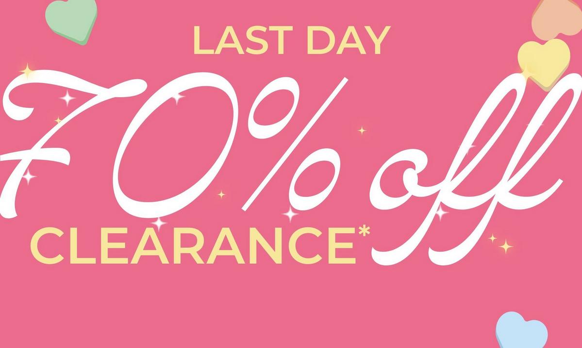 70% Off clearance. Shop now
