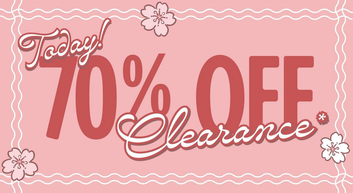 Today! 70% Off clearance. Shop now