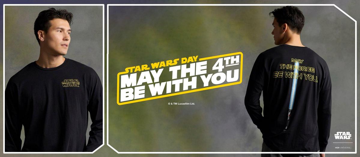Star Wars Day - May the 4th be with you collection. Shop Star Wars