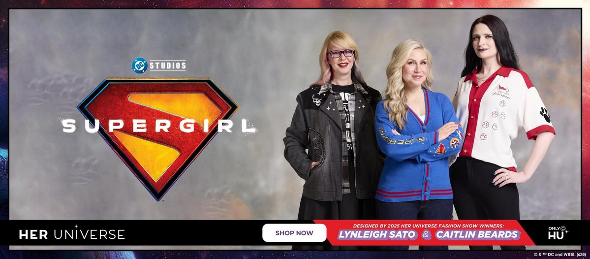 Supergirl collection designed by 2025 Her Universe fashion show winners. Shop now
