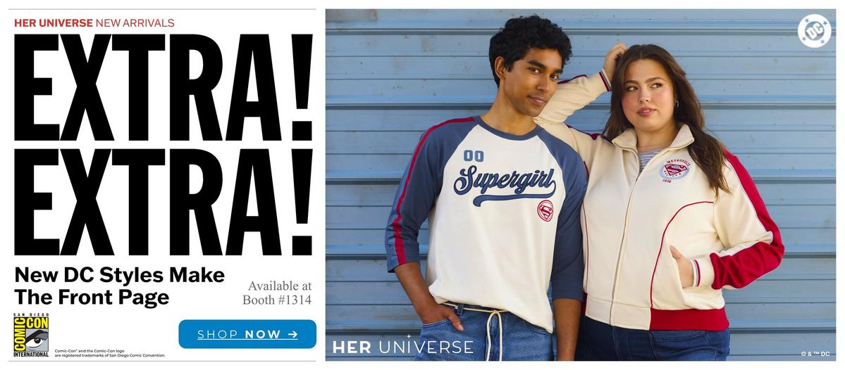 New DC styles make the front page. Shop now