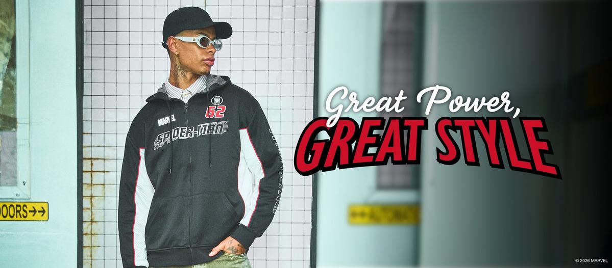 Great power, great style. Shop Spider-man