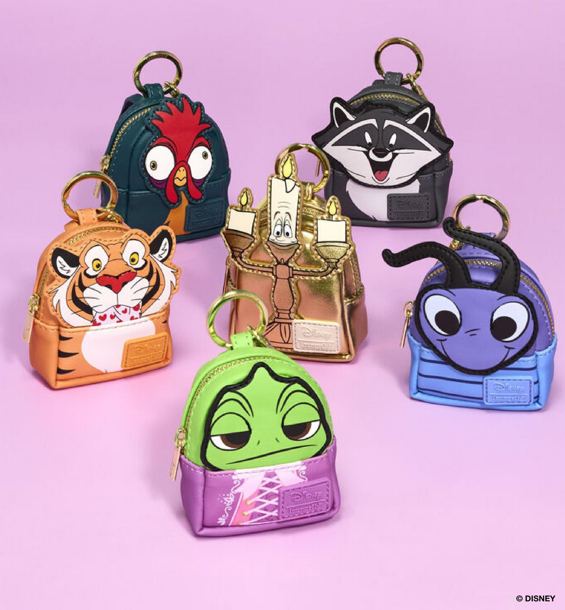 Disney Loungefly character mini backpack keychains assortment. Shop keychains.