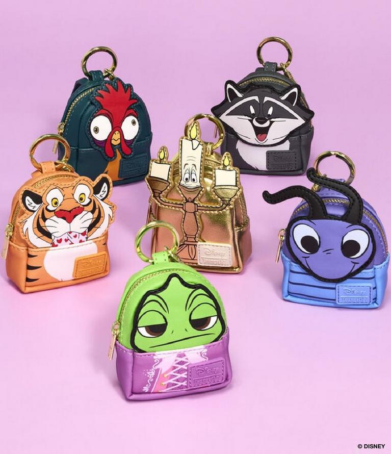 Disney Loungefly character mini backpack keychains assortment. Shop keychains.