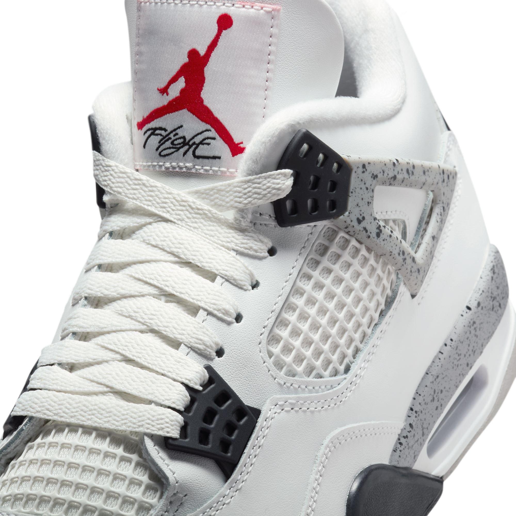 Jordan 4 Retro "White Cement" Lace Detail