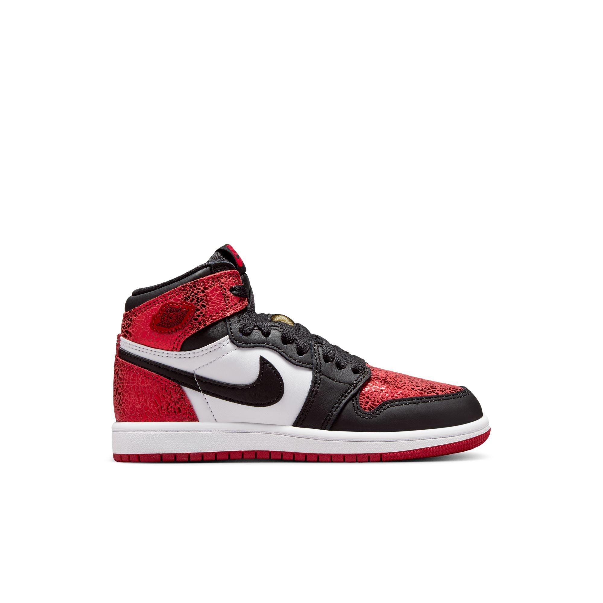 Jordan 1 Retro High OG "Varsity Red" Side View of Shoe