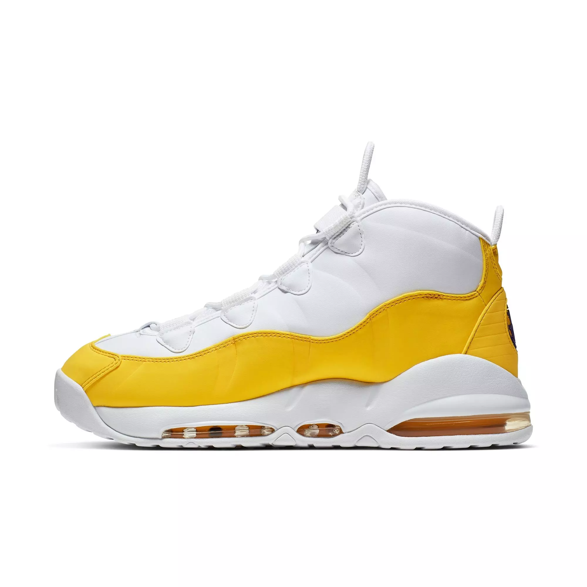 Nike AIR MAX UPTEMPO “Lakers” 95 White and Yellow Basketball ICONIC 90’s *NEW* ?Nike Air Max Uptempo “Lakers” are back! ⚡️The legendary  main image 3