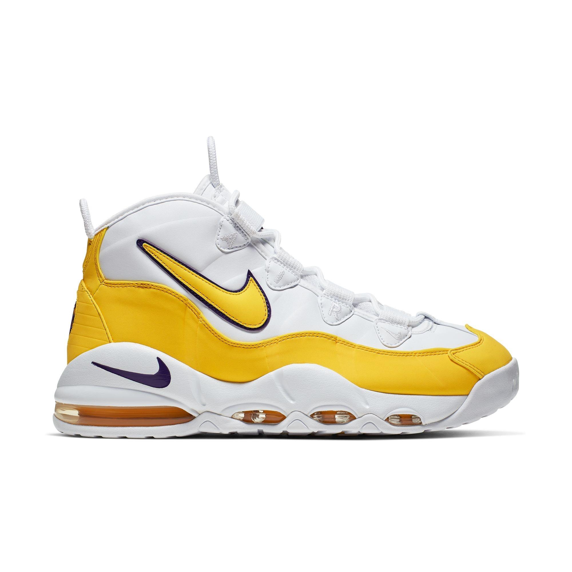 Nike Air Max Uptempo '95 "Lakers" Right Side of Shoes