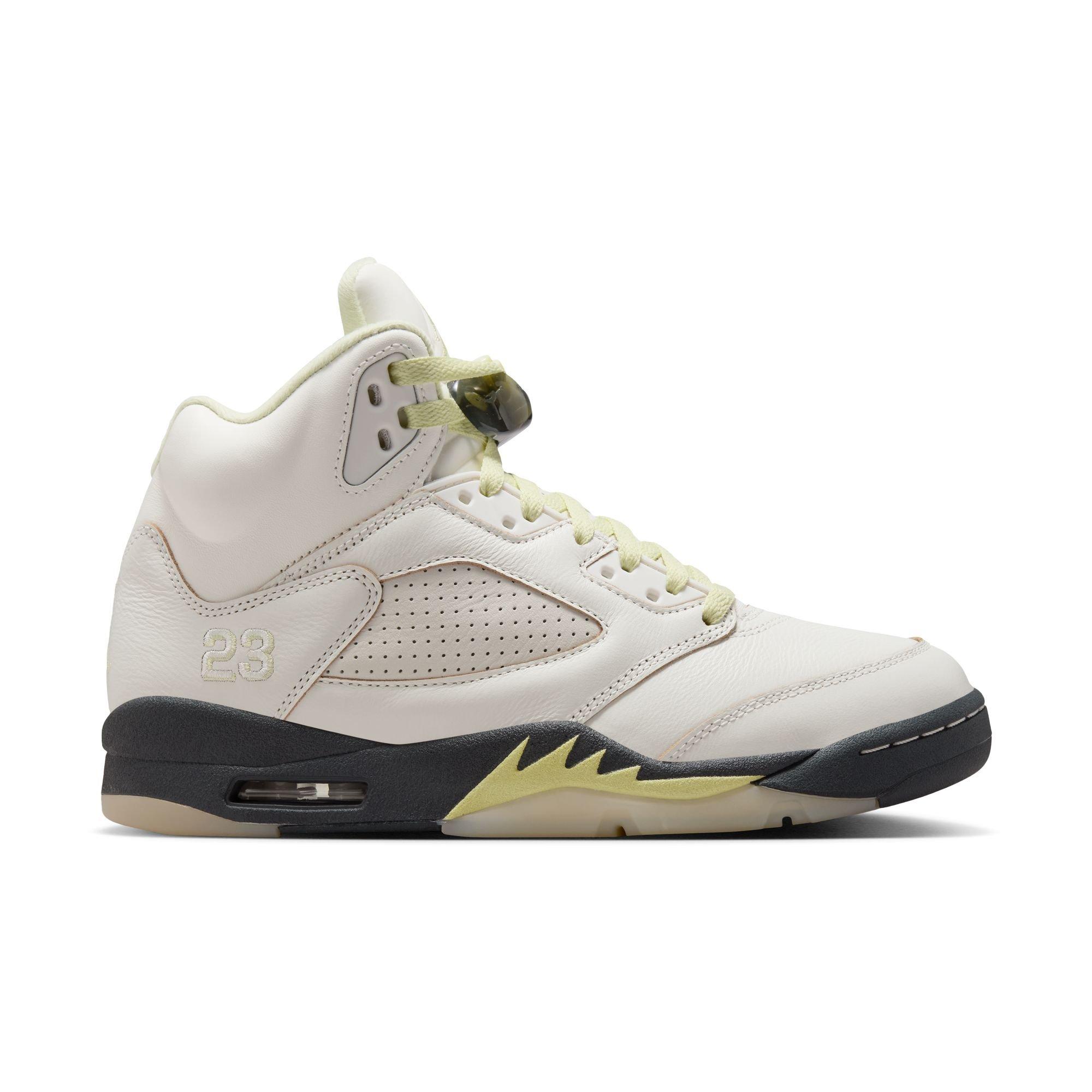 Jordan 5 Retro "Luminous Green" Side View of Shoe