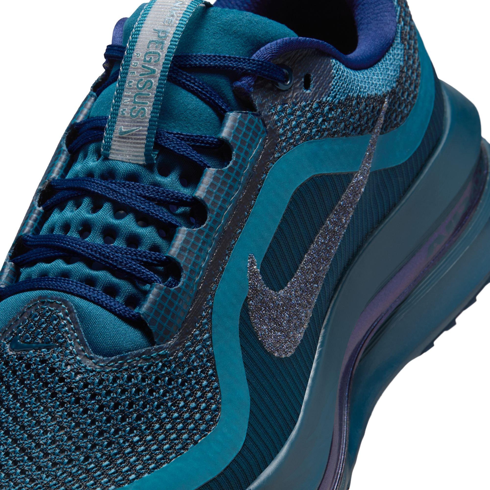 Nike Pegasus Premium "Blue Void" Women's Road Running Shoe lace detail