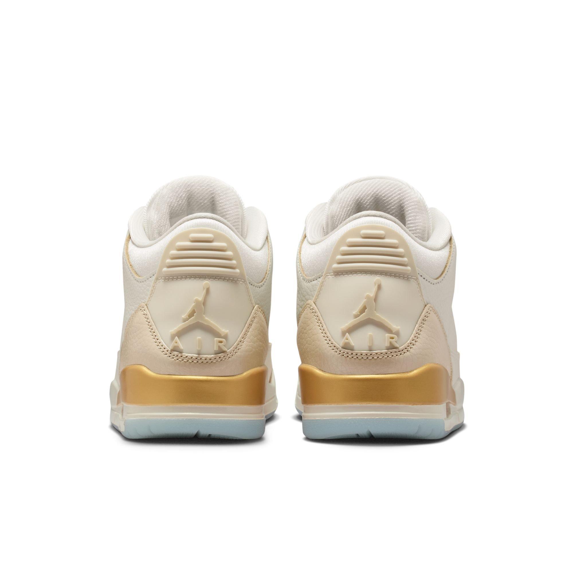 Jordan 3 Retro "Sail and Pale Ivory" Back of Shoe